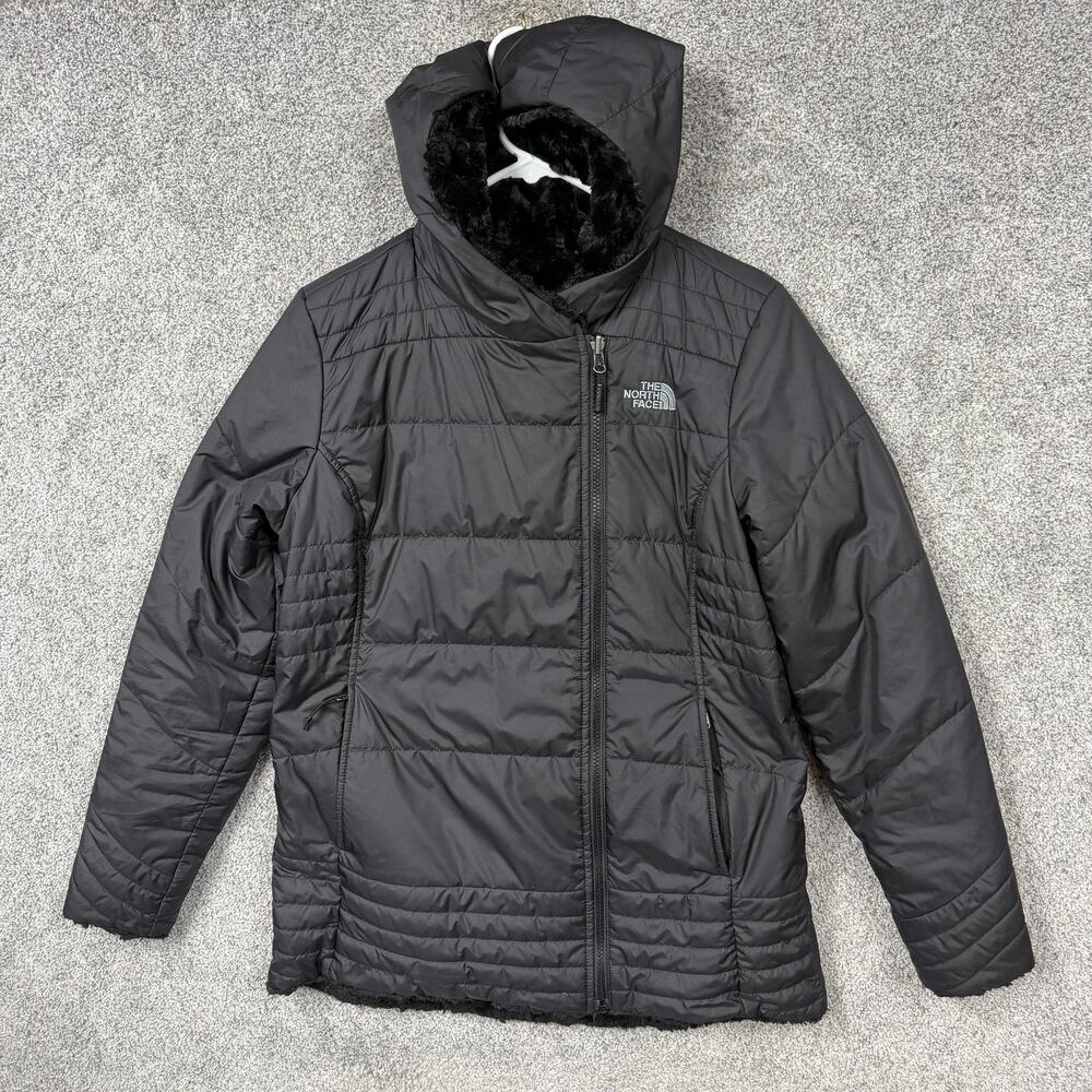 The North Face Black Quilted Hooded Puffer Jacket